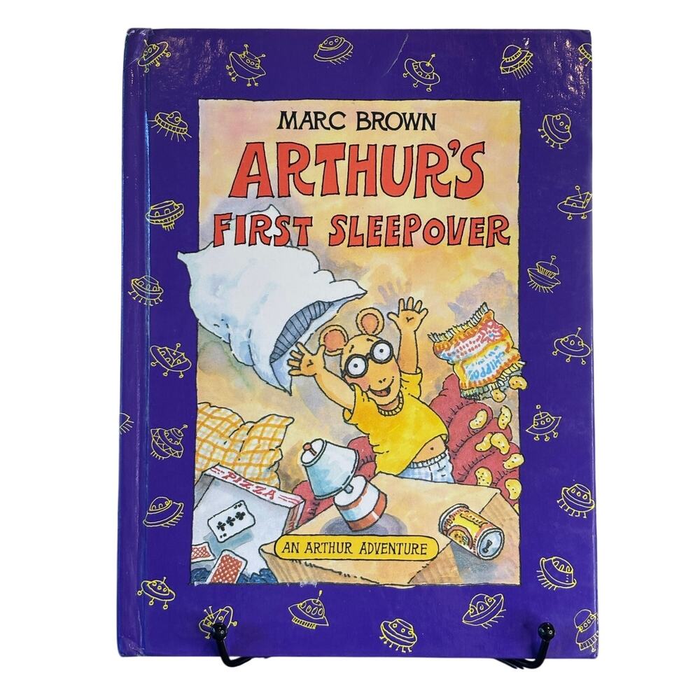 VTG 1994 First Ed., Arthur's First Sleepover by Marc Brown, HC Book